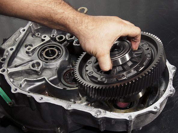 Lift the differential assembly out of the transmission.