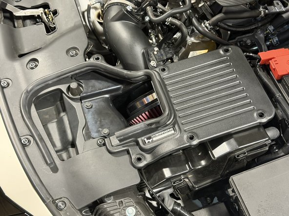The trim seals the lid against the hood.