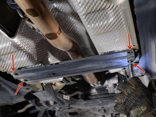 Remove the lower chassis brace.