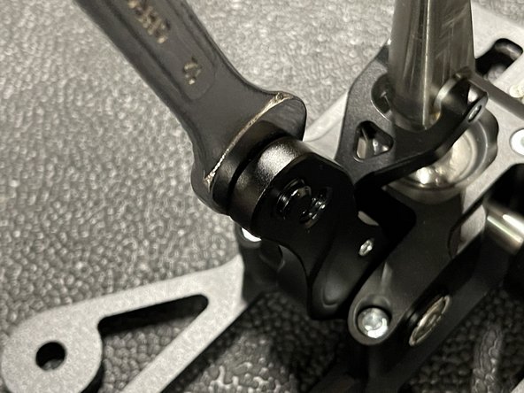 Install the smaller pin for the CL Type-S and tighten with a 12mm wrench.