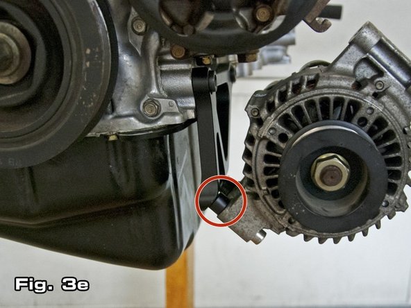 There are two (2) different flange thicknesses on K-series alternator for the lower two mounting bolts. If you have a 30 mm (1.18in) flange, use the supplied 55 mm M8x1.25 bolts. If you have a 40 mm (1.57in) flange, use the supplier 65 mm M8x1.25 bolts. See the table below to see if you should use them.