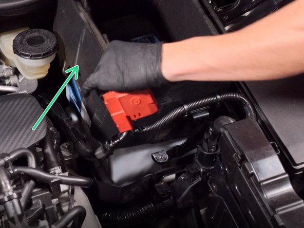 Remove the battery insulation.