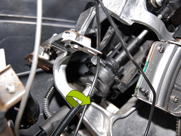 First, using your two thumbs separate the wire clips holding the endlinks on the shifter and slide them off of the ball joints(Fig 1).
