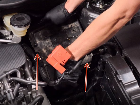 Remove the plastic battery tray base.