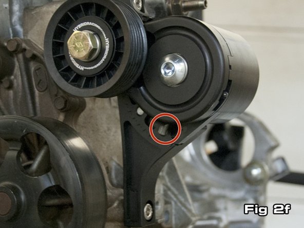 Shown from left to right is (1) spring housing, (1) bolt backing plate, and (3) M8 bolts and M8 lock washers. Torque all three M8 bolts to 35 lb-ft (dry) or 28 lb-ft (lubricated with oil). Failure to properly torque bolts can result in premature fatigue or loosening of the bolts