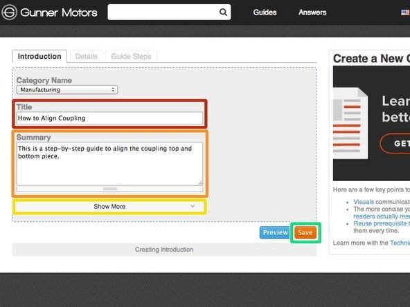 Give your guide a title.