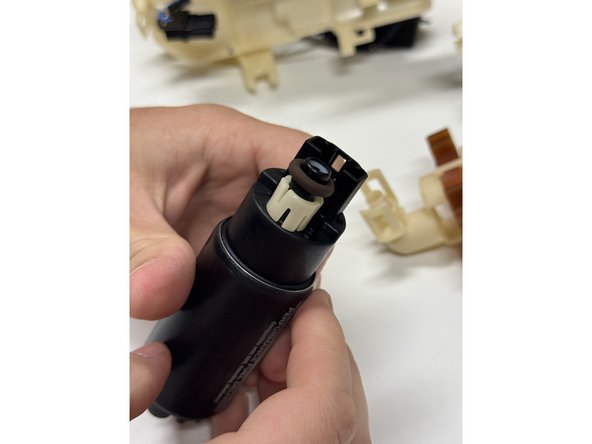 Then install the new, supplied o-ring onto the pump.