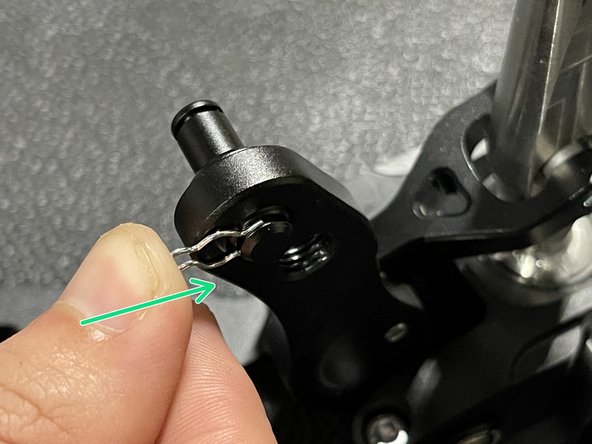 Install the retaining clip.