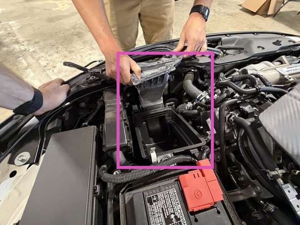 Lift out the inlet and filter housing. It rests on a small ball mount (circled in orange in the last photo), so give it a tug upward once all of the bolts are out.