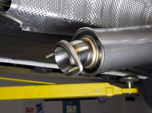 Use the supplied hardware and attach the pipes together. Finger tighten the bolts right now.