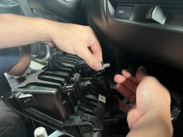 Disconnect all of the connectors.