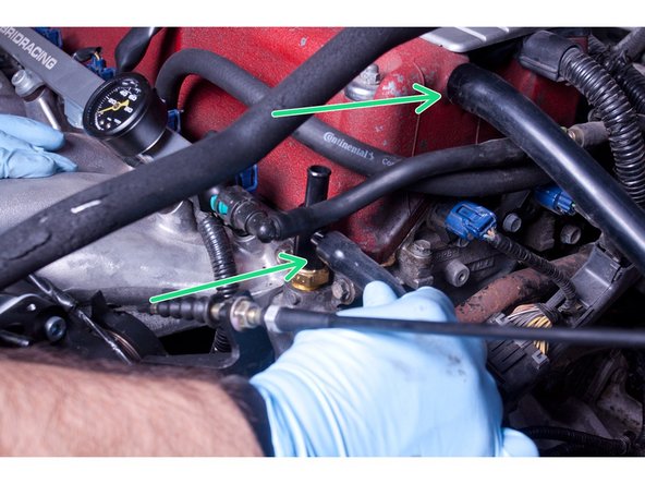 (Optional) If you want to install the Air Assist Valve tube, connect the supplied hose and route it to a spot on the intake tube. If you choose not to make this connection, DO NOT DRILL A HOLE FOR IT.
