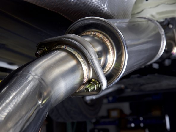 Use the supplied hardware and attach the pipes together. Finger tighten the bolts right now.