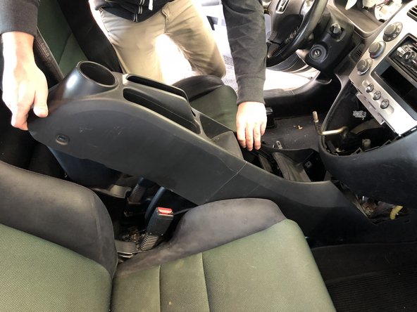 Remove the console allowing access to the lower section of the dashboard.