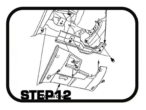 Now that everything on the passenger side is complete, go ahead and move to the drive side and remove the lower dash panels so you can gain access to where C101 on the Hybrid Racing harness plugs in.