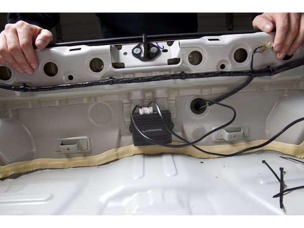 Be sure this position does not prevent the panel from going back in place.