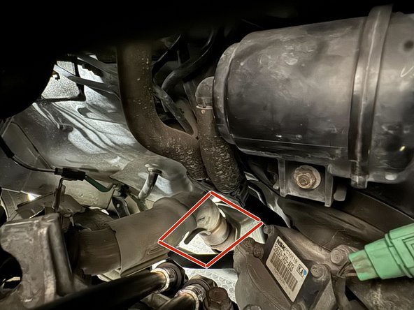 Route cables along side of exhaust.