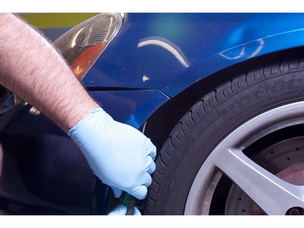 Remove the two bumper side mounting screws, as well as any screws or clips on the underside.