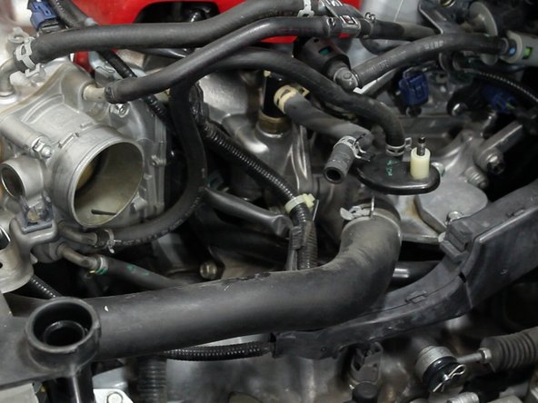 Once all of the tubes have been removed, remove the intake completely.