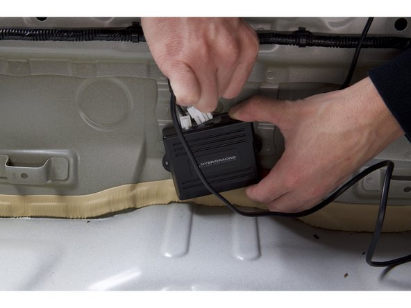 Connect both wiring harnesses to the controller box.