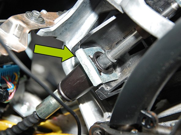 Push the bushings into the correct place on the back side of the shifter and slide on the “c”-shaped linkage clips provided just as you did with the transmission side. When completed yours should look like the ones illustrated in Fig 1/2.