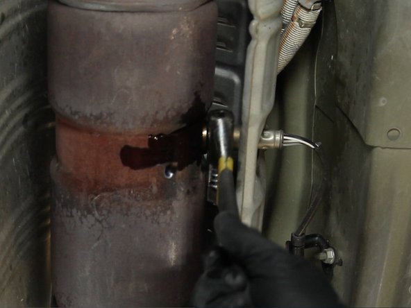 Prepare the o2 sensor for removal with penetrating oil.