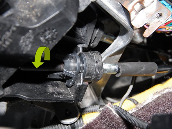 Second, you need to the remove the two bushings located at the base of the shifter by rotating them counter-clockwise and sliding out the side(Fig 2/3).