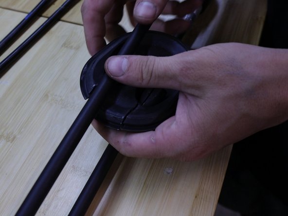 Line the cables next to each other and make sure they are in the same orientation.