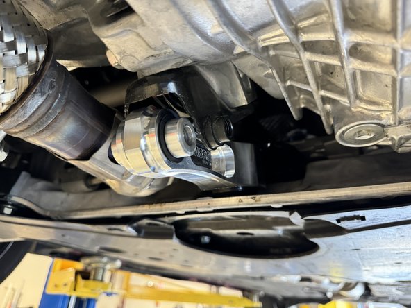 Install the Hasport mount with the aluminum washer facing up.