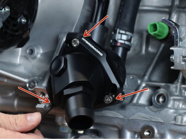 Fill the cooling system and confirm there are no leaks.