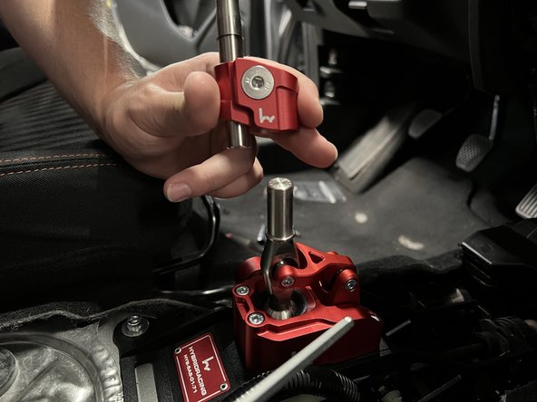 Once the shifter is installed, you can install the shifter offset.
