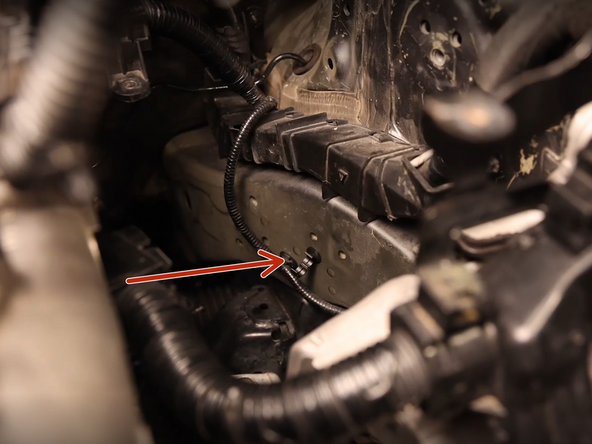 Install the provided clutch line mounting clips.