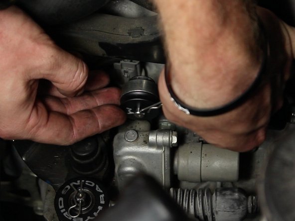 Install the supplied cotter pin.