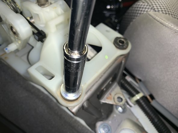 Remove all four shifter mounting bolts.