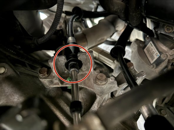 Place FB endlink on gear selector pin and retain using supplier cotter-pin