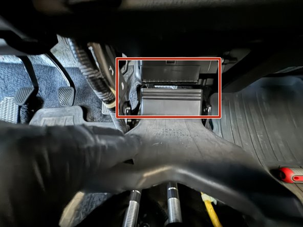 Pull down on the slip fit connection to disconnect.