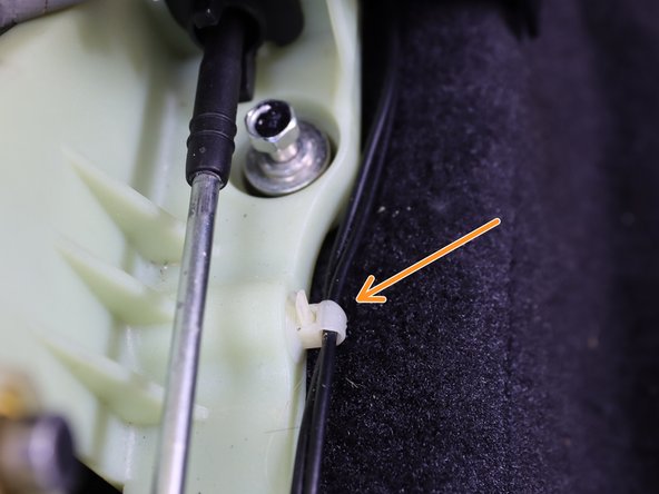 Use a plastic pry tool and remove all (x5) plastic wire harness clips from the OEM shifter.