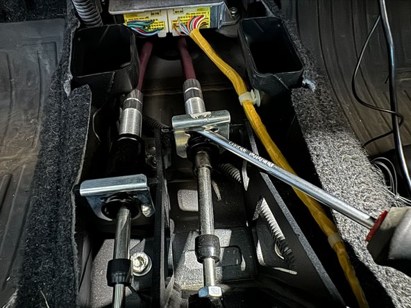 Vehicle used to make this guide had Hybrid Racing Short Shifter installed. Procedure to remove cables will be the same with OE shifter.