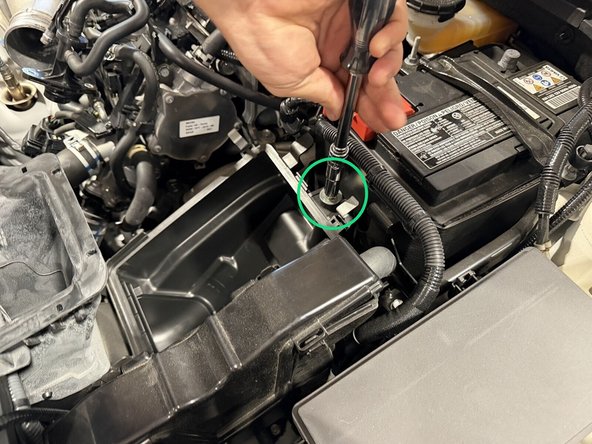 Set the bolts in a safe place. You reuse them later.