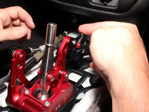 Use the supplied washers and cotter pin to secure it.