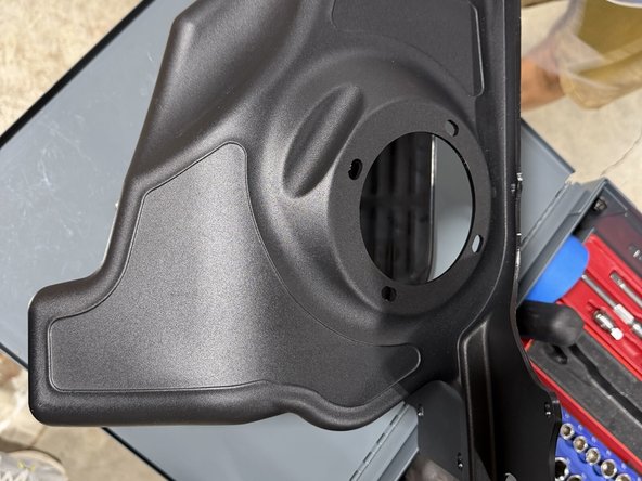 Grab your new intake box and the larger heat shield. Line the outside of the intake box with the pre-cut heat mat.