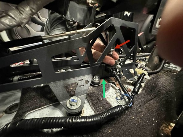 Adjust your front back throw by screwing this stud in or out. The further out you unscrew it, the shorter your shift throw will be. The more you thread it into the shifter, the longer your shift throw will be.