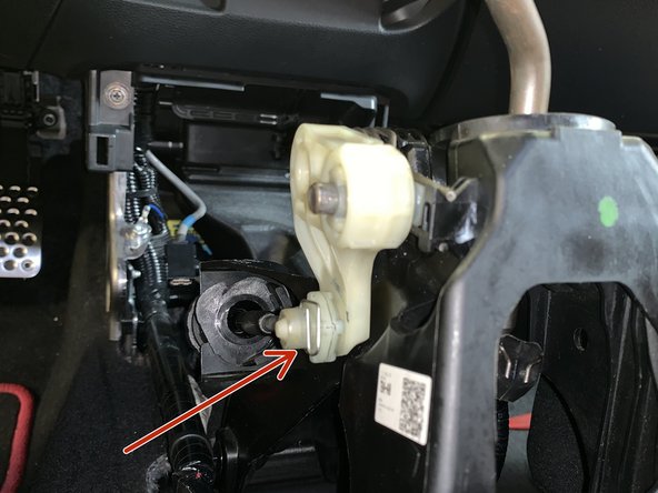 Remove the cables from the factory shifter. This can be tricky so take one cable at a time. It spins and then slides upwards out of the shifter.