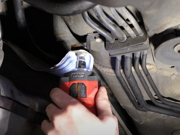 You need to gain access to the lower cable seal and bracket.