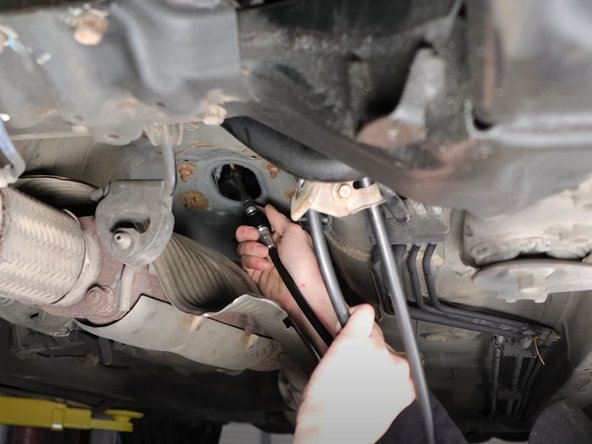 Insert the cables back into the cabin through the floor seal.