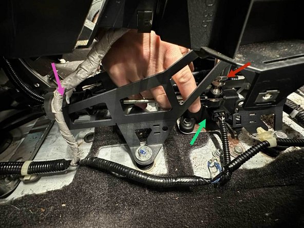 This is your YAW sensor. Once you have the cable stud in the position that works best for you, slide the cable onto the stud and make sure that it does not interfere with or hit the YAW sensor.