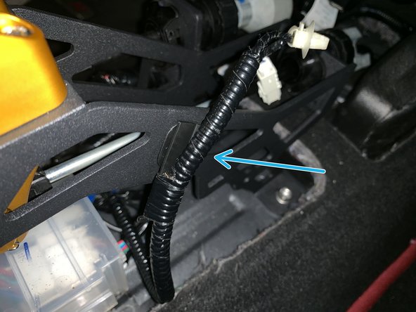 Reinstall the factory wiring harness onto the base of the Hybrid Racing shifter.