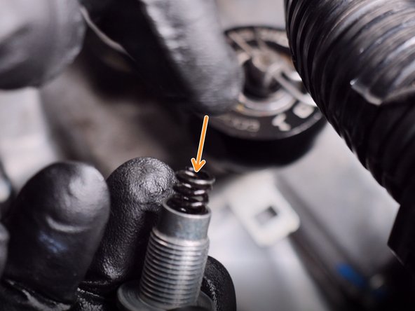 Install the new HR detent spring and re-install into the transmission.