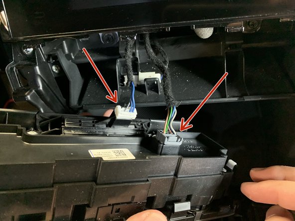 Unplug the climate control and set it aside.