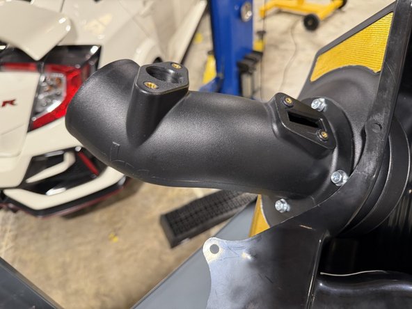 Fasten the tube to the box with the supplied screws. Get all the screws started loose before you snug any of them down. No thread locker needed.
